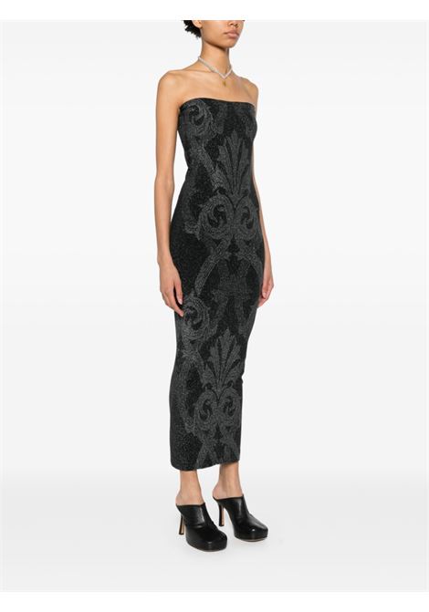 Abito lungo jacquard lamé in nero Wolford x etro - donna WOLFORD X ETRO | 571727124